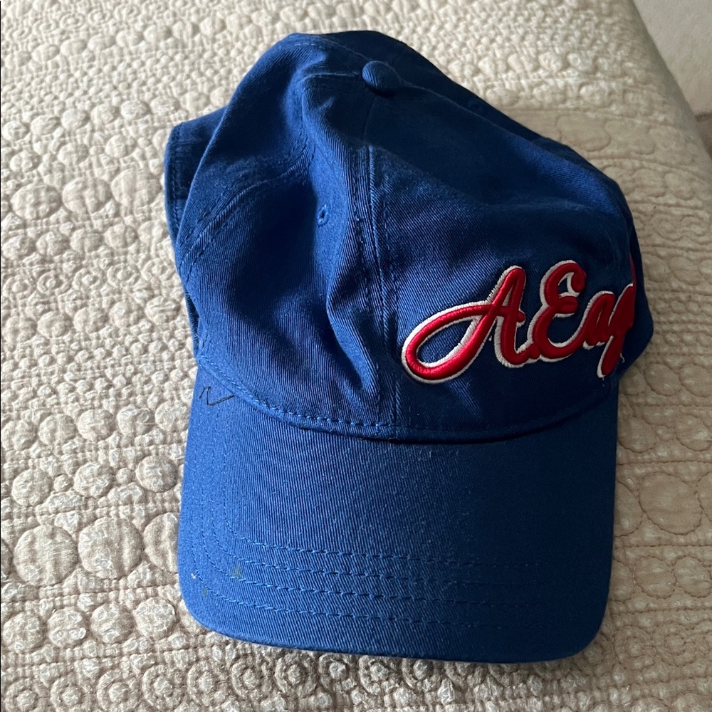 American Eagle Outfitters Men’s Cap in Blue and Red